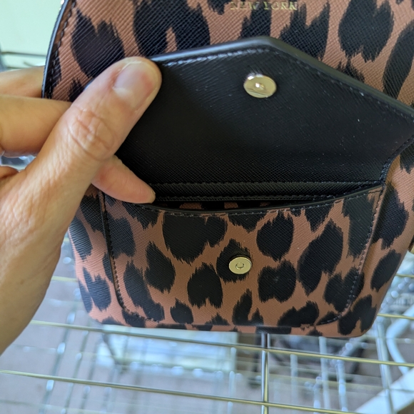 kate spade Leopard Print Mini Backpack - Brown/Black - Picture 2 of 5